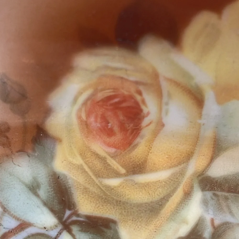 VINTAGE Candy Dish/Floral/Oval Shape